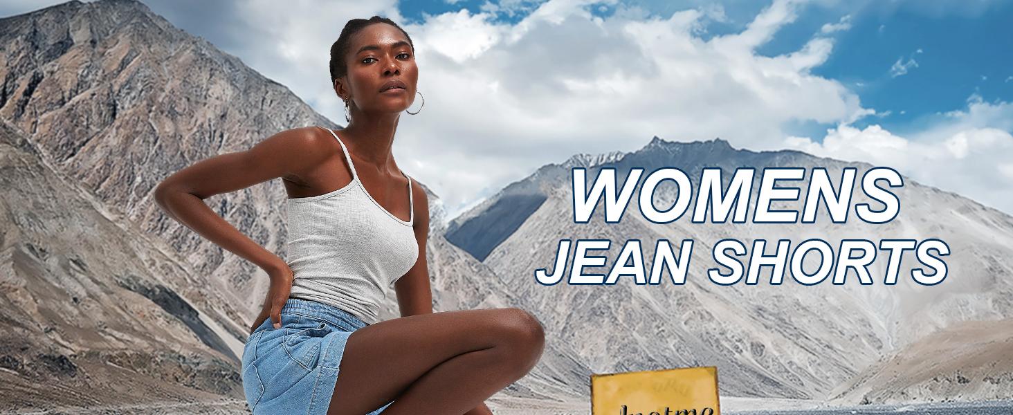 Imily Bela Women's Casual Jean Shorts High Waisted Denim Shorts Wide Leg Summer Shorts with Pockets Imily Bela Women's Casual Jean Shorts High Waisted Denim Shorts Wide Leg Summer Shorts with Pockets