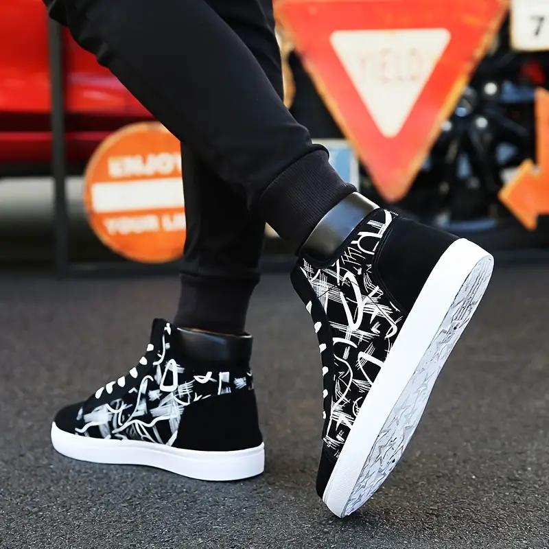 Stylish Performance Skate Shoes for Men - Trendy Outdoor Sports Design, Breathable Mesh Panels, Anti-Slip Rubber Soles