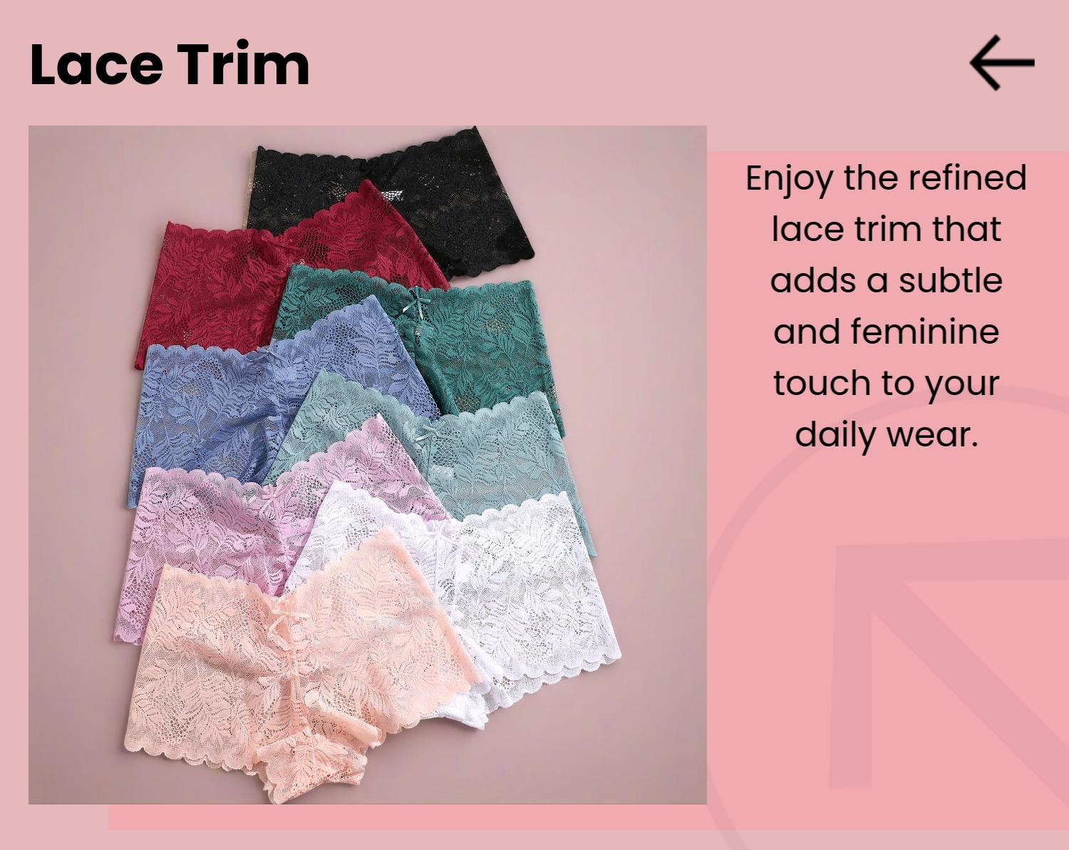 🔥8 Pack Lace Boyshorts Set - Comfy, Sexy & Trendy Underwear | TikTok Viral Must-Have