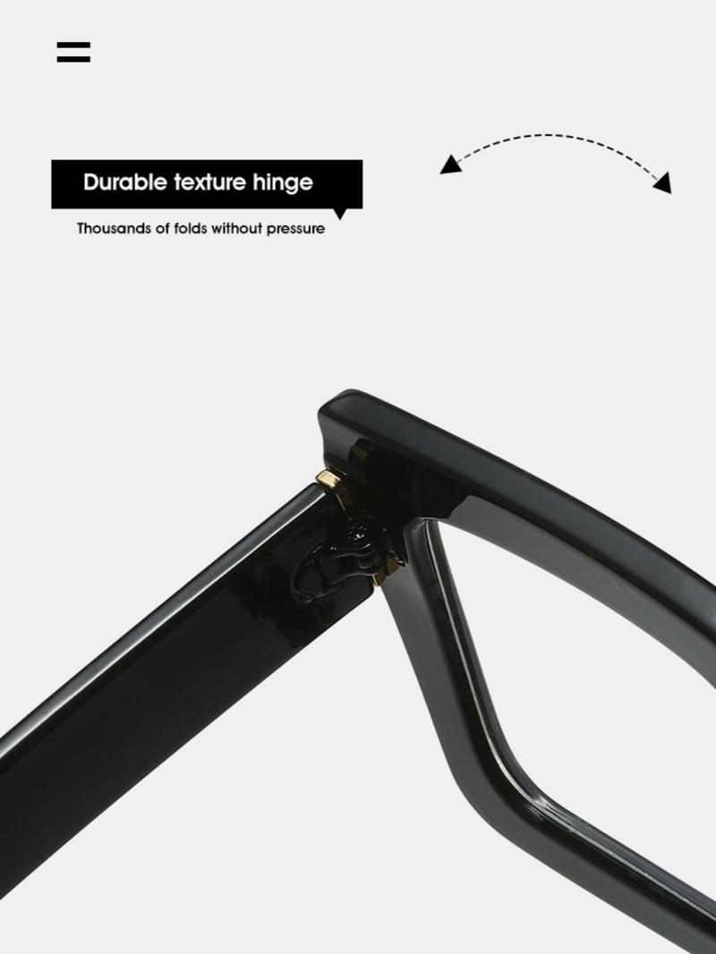 Unisex Vintage Oversized Eyeglasses, Stylish Trendy Eyewear, Trendy Casual Eyeglasses for Everyday Use, Fashion Accessories for Outdoor Activities
