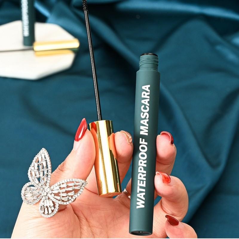 Long Lasting Curling 3D Lengthening Mascara, Affordable Drugstore Mascara, Ultra Black, Clump-free, Long Lasting Hold, Volumizing & Curling Lashes, High Pigment Eye Enlarging False Lash Effect