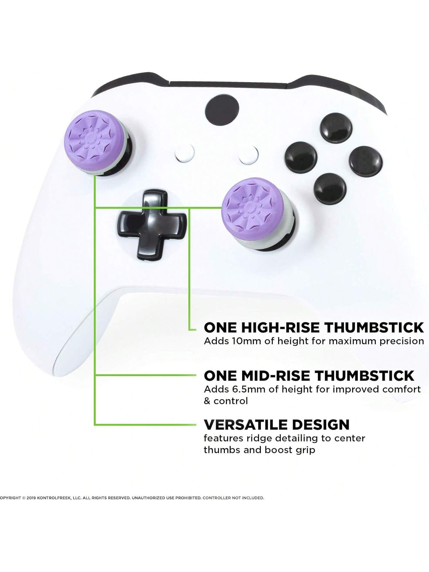 New 2pcs Freek Galaxy Performance Thumb Grip Caps, Silicone Analog Stick Covers for Xb Series X/s Controller, Five Colors, Enhances User Experience