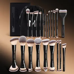 Maange 21-Piece Professional Makeup Brush Set with Storage Bag, Includes Foundation, Blush, Powder, Eyeshadow, Mascara Brushes, Perfect Gift for Women