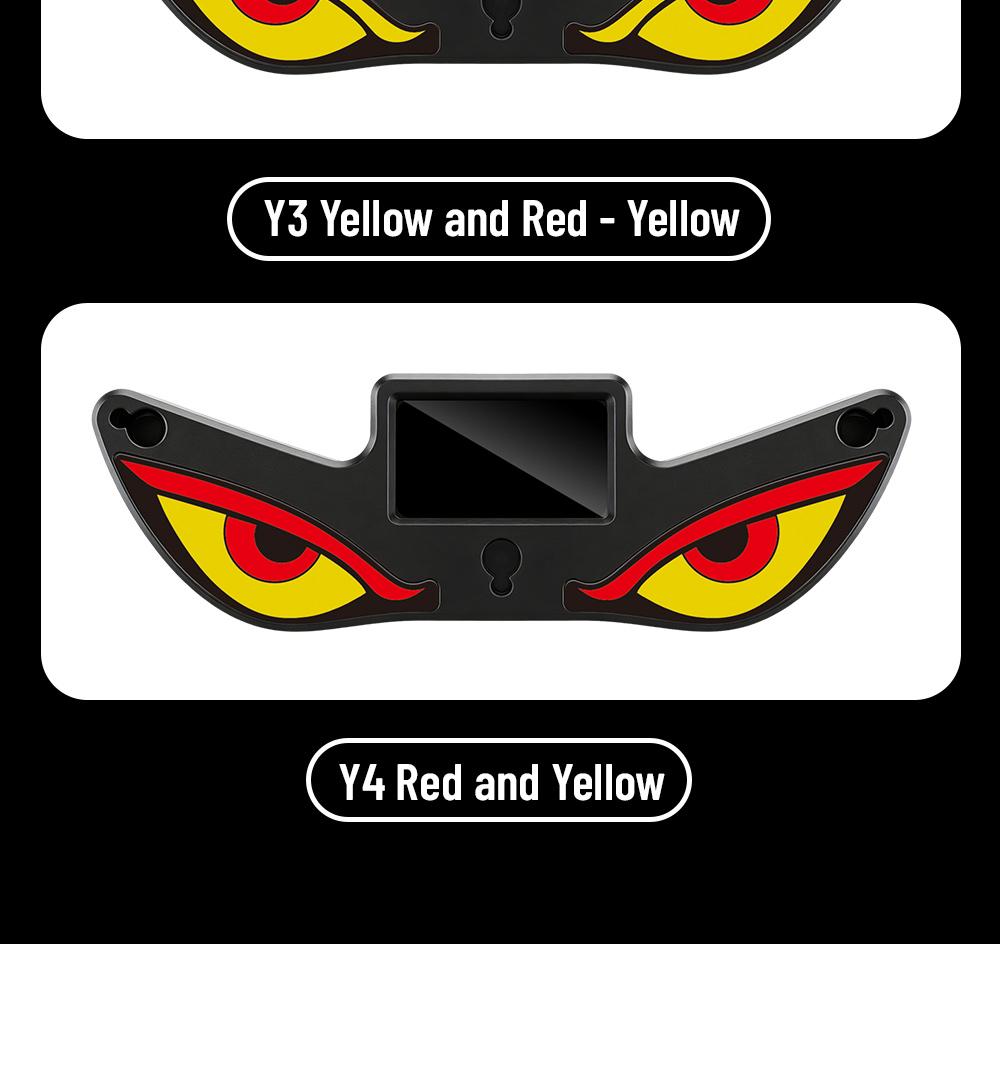 Car Rear Window LED Dynamic Display Light, Vampire Devil Eye Emoji Panel, Auto Decorative Light