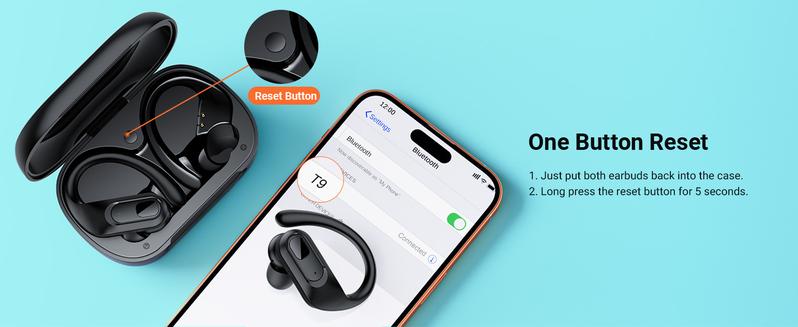 T9 TWS Wireless Earbuds: Bluetooth 5.3, 96Hrs Playback, Waterproof, LED Display - Ideal for Sports Audio Earphones Electronic Headset Headphone