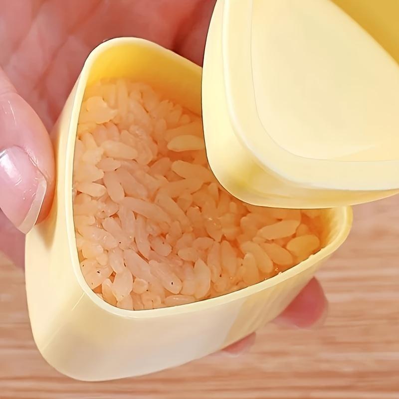 Easy-To-Use DIY Sushi and Onigiri Making Kit, Triangle Rice Press, Perfect for Homemade Sushi, Large & Small Onigiri Makers, Kitchen Gadget