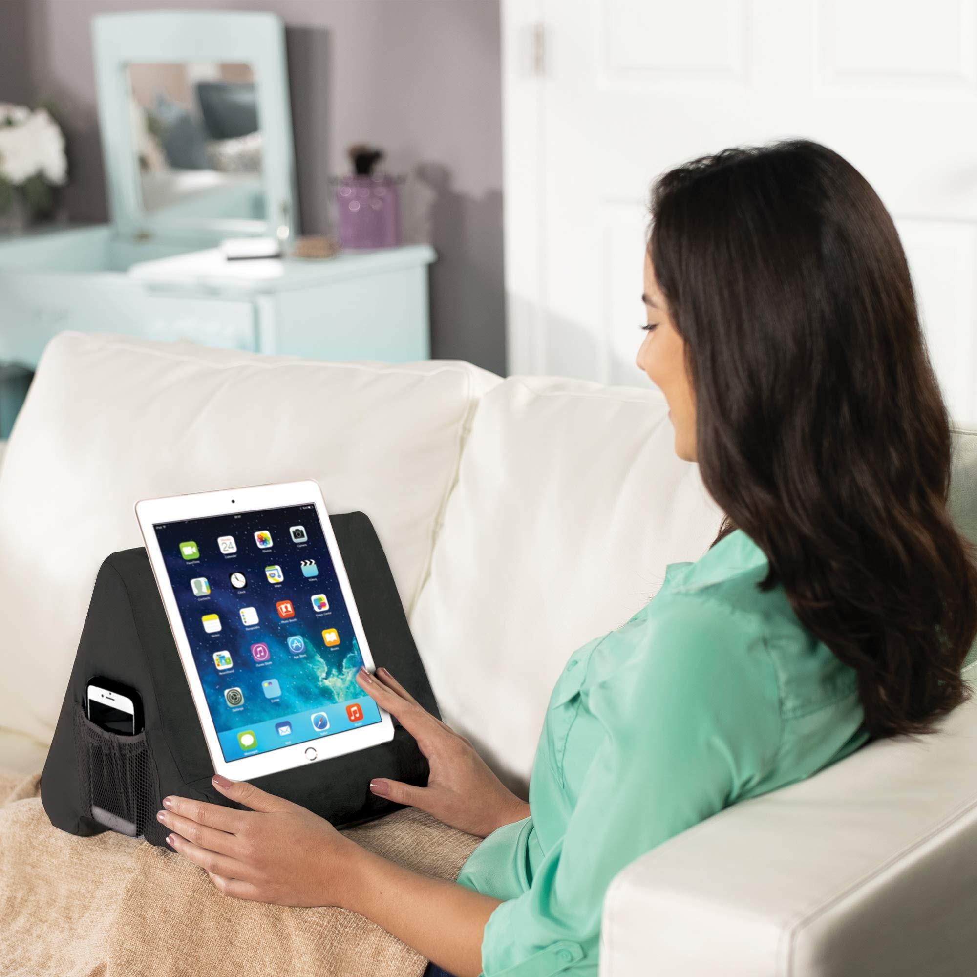 Multi-Angle Tablet Phone Stand Pillow, Adjustable Cushion Holder for Tablets and Phones, Comfortable and Durable Design