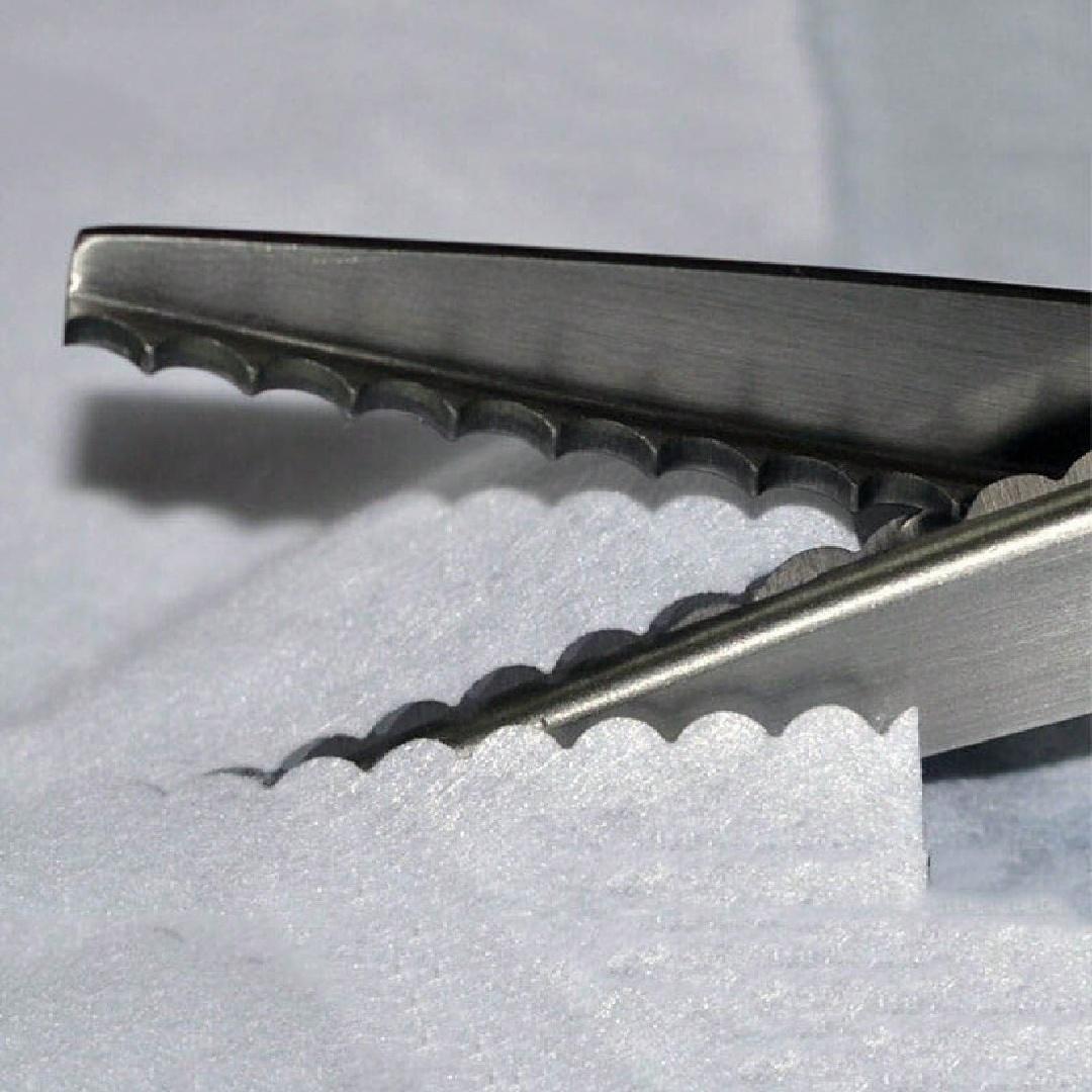 3 5 7mm Fabric Dressmaking Scalloped Edge Pinking Shears, Precision Cutting Tool for Sewing Projects, Sewing Tools, Durable & Reliable Design