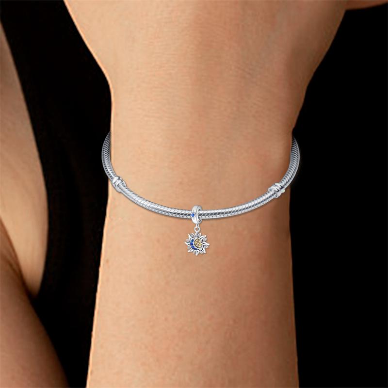 New 925 Silver Cute and Beautiful Series Colorful Shining Zircon Lucky Talisman Bead Jewelry Four Leaf Clover Beads Fit Pandora riginal Bracelet DIY Jewelry