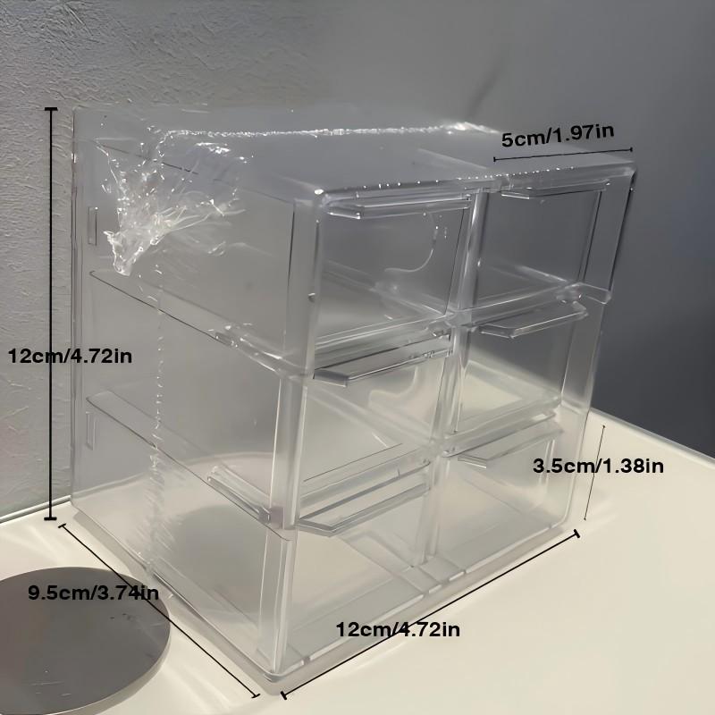 Large Capacity Desktop Organizer Box, Drawer Design, Ideal for Home Office, Living Room, Bedroom, Multi-Functional Storage for Jewelry, Stationery, Small Items