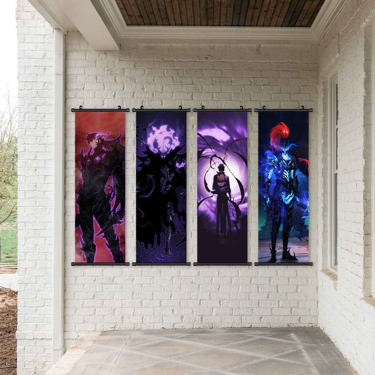 Anime Character Posters Set, Cool Anime Design Art Prints, Perfect Gift for Fans, High-Quality Wall Decor for Living Room & Bedroom, Wall Decoration