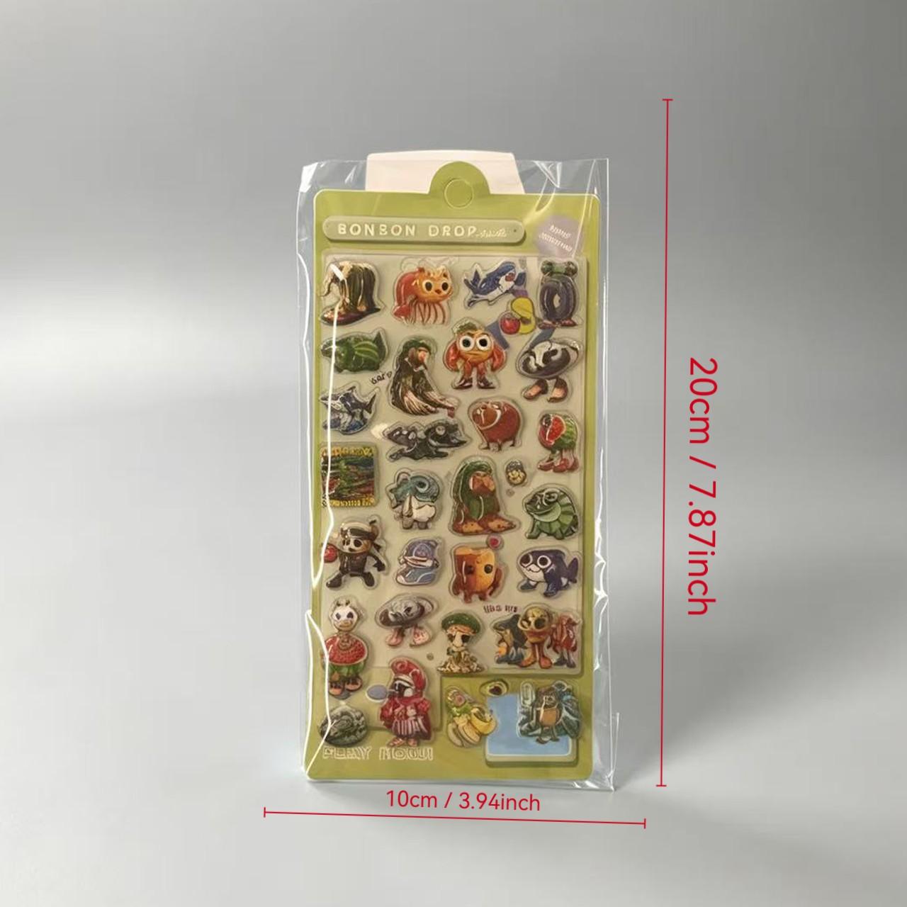 3D Resin Stickers, Fantasy Ancient Chinese Monsters, Cute Cartoon Bio Decor, DIY Phone Case, Water Bottle, Notebook, Craft Kit