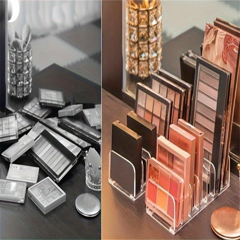 Makeup Storage Box - A multi-functional cosmetic storage rack, equipped with an eyeshadow tray, powder drawer and blush compartment, suitable for desktops, cosmetic storage racks, and makeup storage management tools.