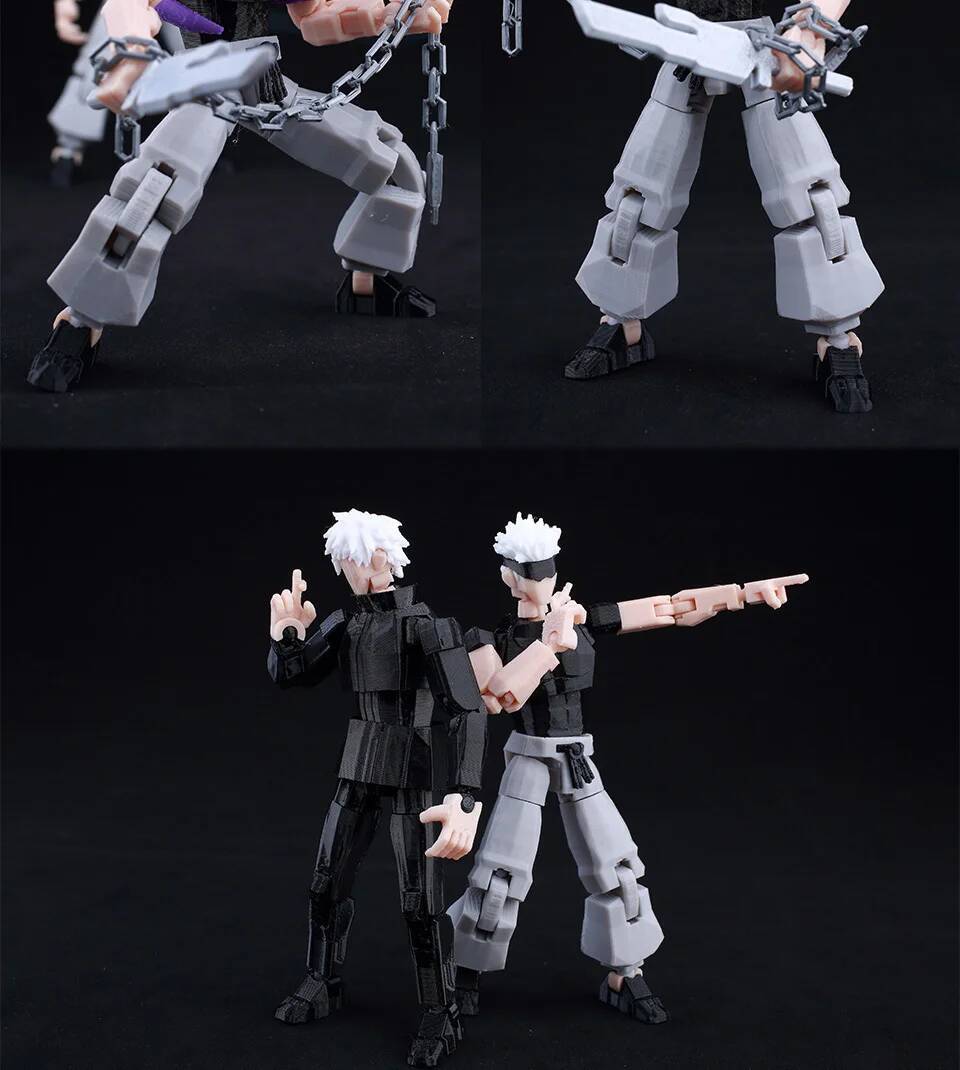 ​9L3D Lucky13 Gojo Sukuna Jujutsu Fushiguro Toji Gojo Satoru Action Figure Dummy13 T13 Multi-Jointed Collectible Toys Titan13