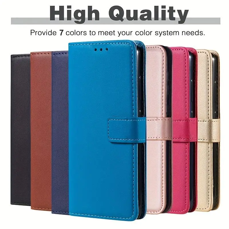 Phone Case - Luxury Wallet Flip PU Faux Leather Phone Case for Samsung Galaxy Note 8/Note 9/Note 10/Note 10 Plus/Note 10 Lite/Note 20/Note 20 Ultra 5G Card Slots Cover with Lanyard