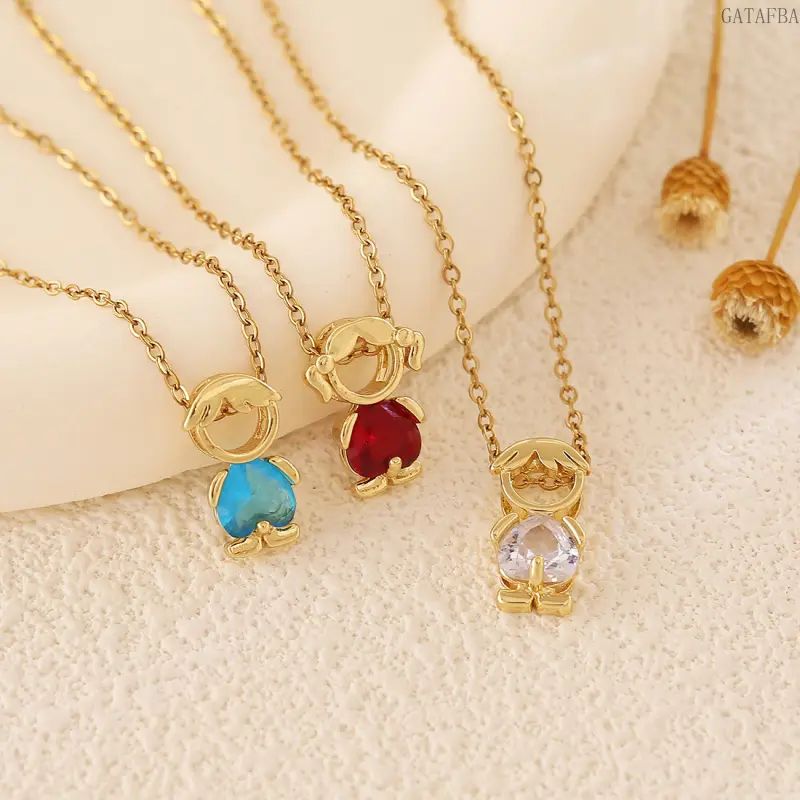 Multi-Color Glass Heart Pendant Necklace for Boys and Girls, Minimalist Stainless Steel Dainty Choker for Daily Matching