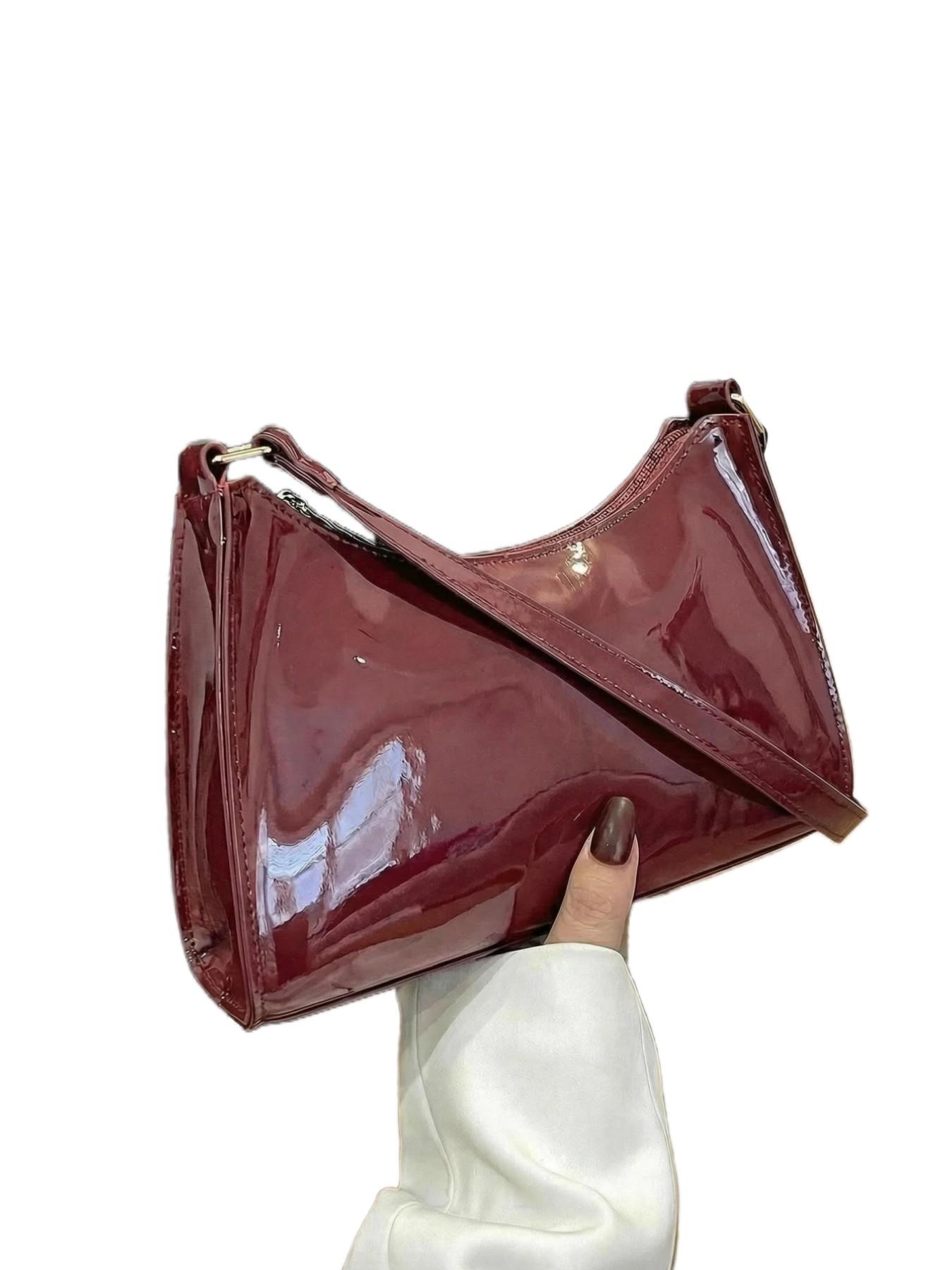 Women's Fashion Shoulder Bag, Casual Commuter Underarm Purse, Trendy Plain Handbag, Ideal for Office, College, Work, Business, Daily Use