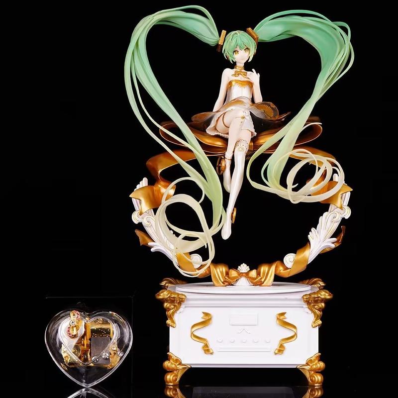 Miku Hatsune 5th Anniversary Symphony Music Box, Standing Anime Figure ...