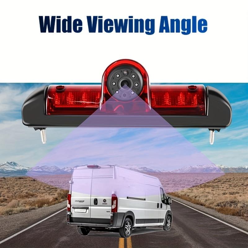 3rd High Brake Light Camera for Renault Trafic/Vauxhall Vivaro/for Nissan Primastar - 6-LED Parking Reverse Backup Camera with CCD Sensor, Wide View Angle, Universal Fit (2001-2014 Models), Vehicle Backup Cameras