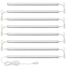 Barrina T5 Grow Lights, 1FT, Full Spectrum Sunlight, LED Grow Light Bulbs, Plug and Play, Yellow, 8 Packs