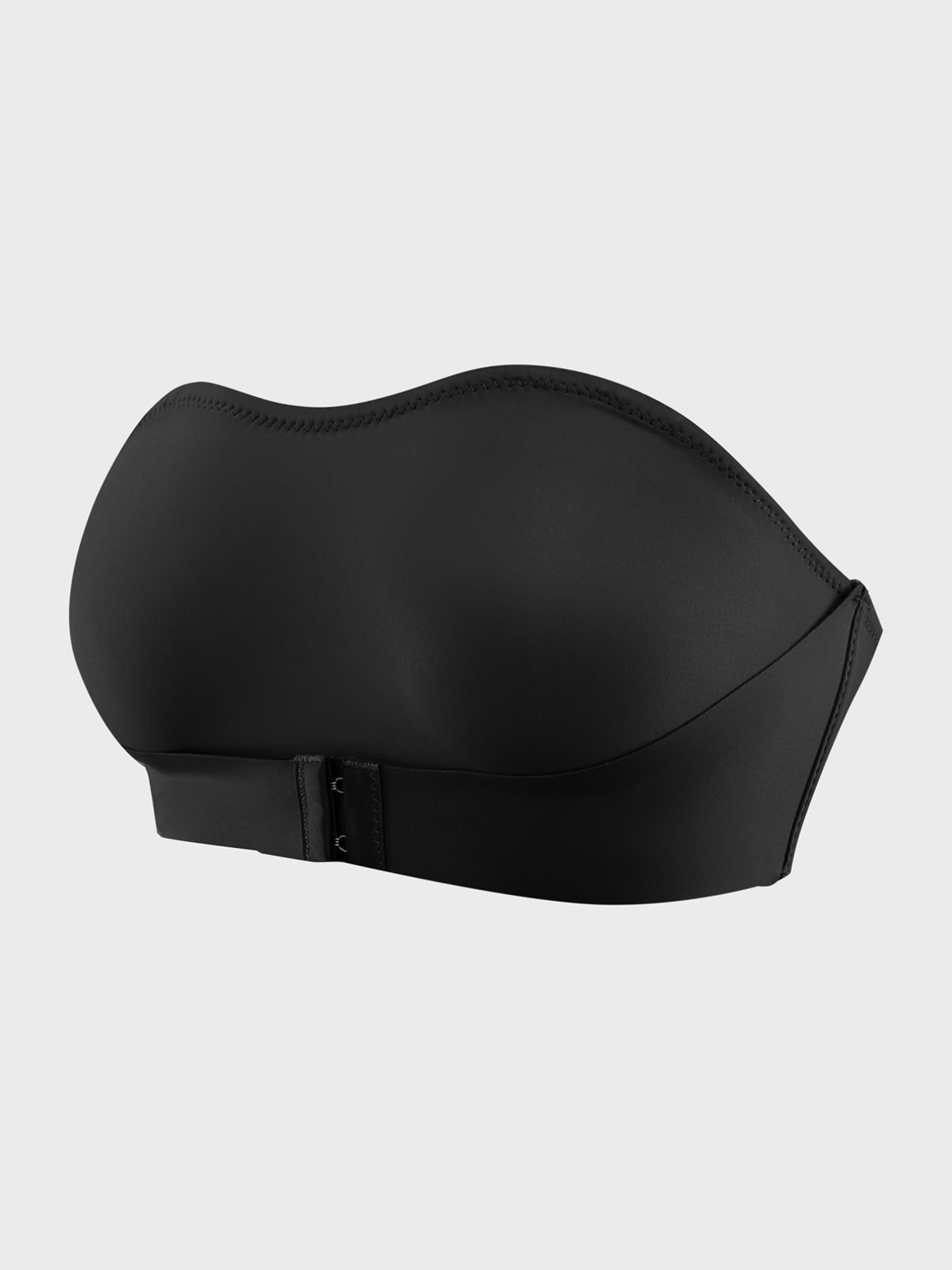 Women's Wireless Full Coverage Bra, No Cup Padding, Plain Design, Front Buckle Closure, Slip-Resistant, Comfortable Ladies Underwear