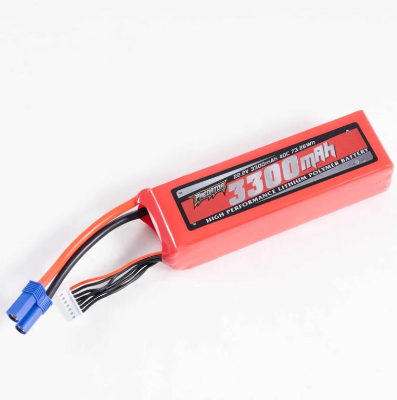 Battery 22.2V 3300mAh 40C EC5 Plug(Suitable for 1400mm F3A, 1700mm P-51D, 70mm Avanti V3, 70mm Viper V2, 70mm YAK-130 V2, 70mm F-16C)