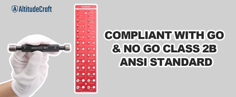 AltitudeCraft Thread Checker, Nut and Bolt Thread Checker, Bolt Size and Thread Gauge, Bolt and Nut Identifier Gauge, Bolt Gauge Wall Mountable