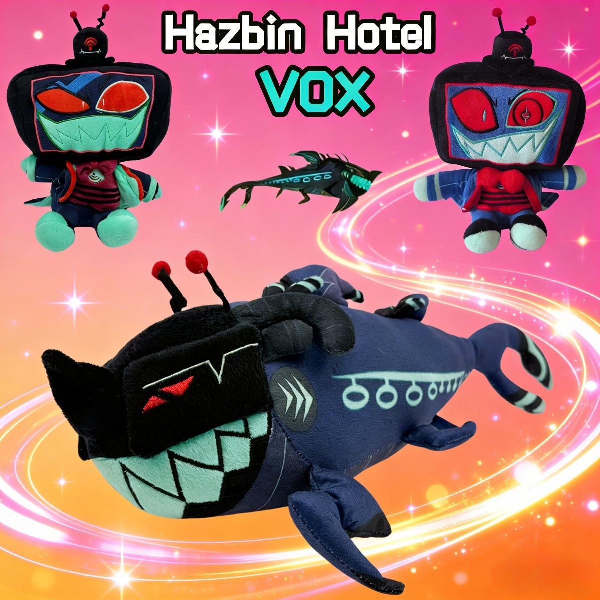 Hazbin Hotel Vox Bold Soft Plush Toy - Cozy Short Plush PP Cotton Stuffed Animal Collectibles, Helluva Boss Cute Collectible 3-Set Soft Cuddly Gift for Fans