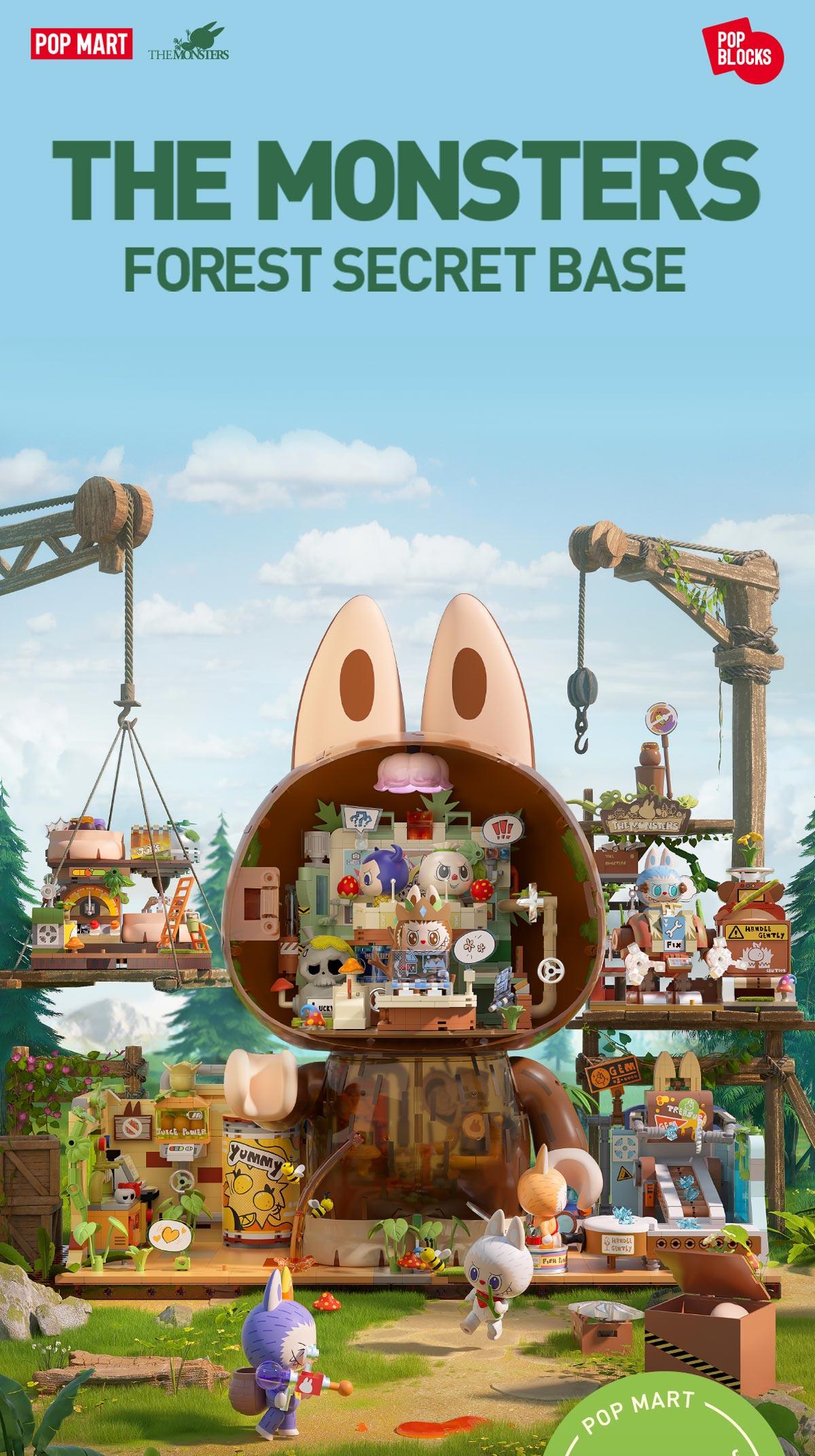 POP MART THE MONSTERS Forest Secret Base Series Blocks Part 1