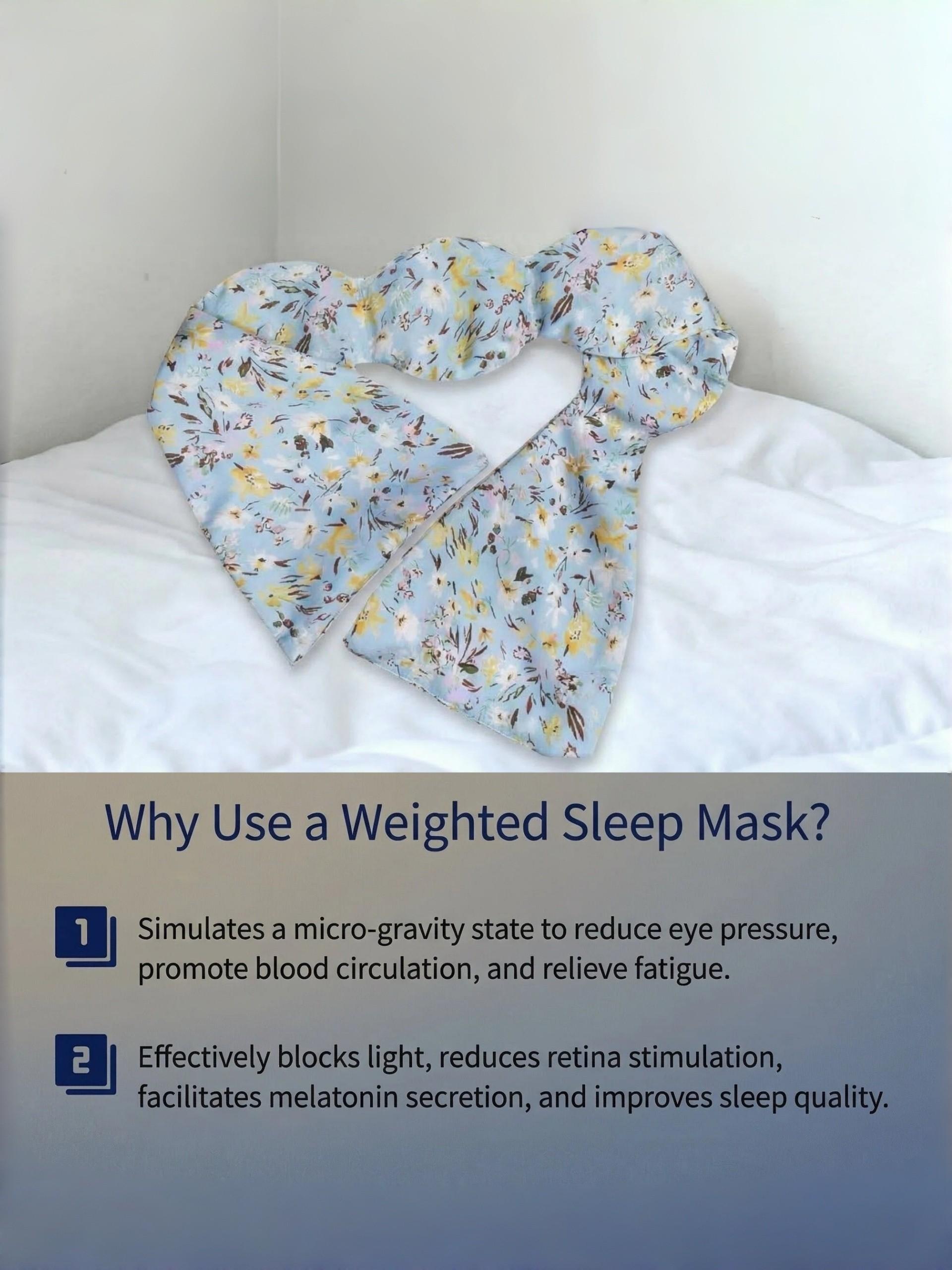 Zero Gravity Cooling Eye Mask, 3D Contoured for Side Sleepers, 100% Blackout & Noise Blocking, Ice Silk Fabric, Perfect for Summer Travel