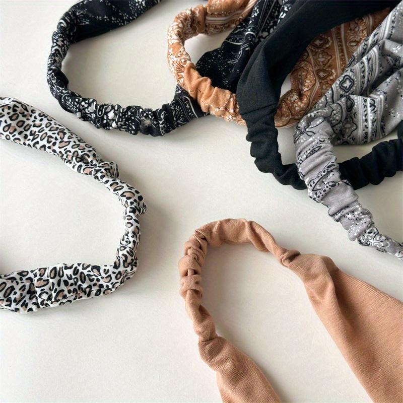 6pcs Hair Bandana for Women Hair Scarf Headband Bandana Double Layer Triangle Head Kerchief Boho Hair Band,summerwins Boho Style Shawl tiktokshopbacktoschool