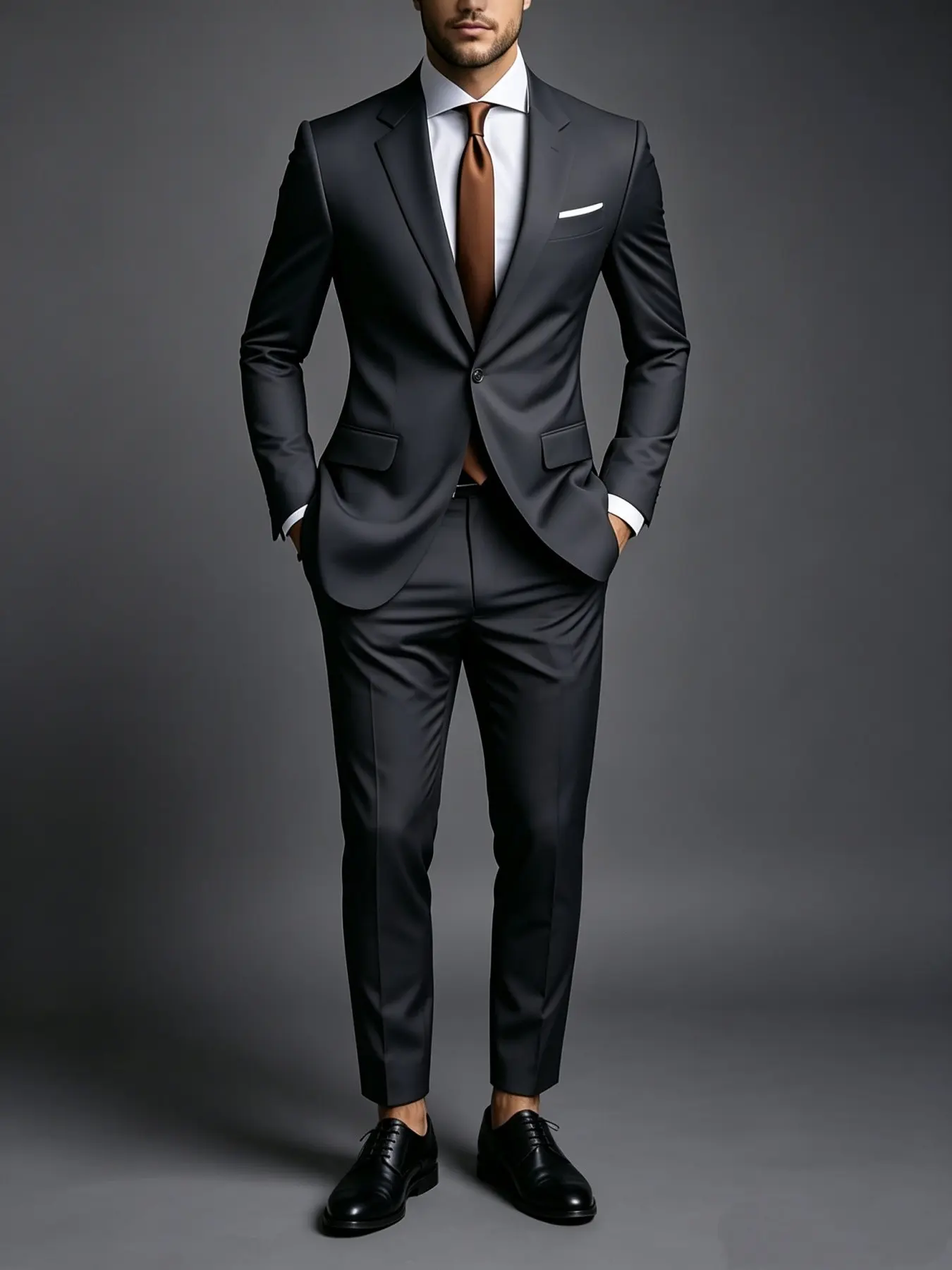 [Elitefit]Men'S Formal Slim Fit Business Suit 2pcs, Business Suits Set, Business Formal Wear, Suit Jacket And Trousers with Single Button Suitable for Interview, Business Professional Occasions And Business Casual for Everyday Life And Party