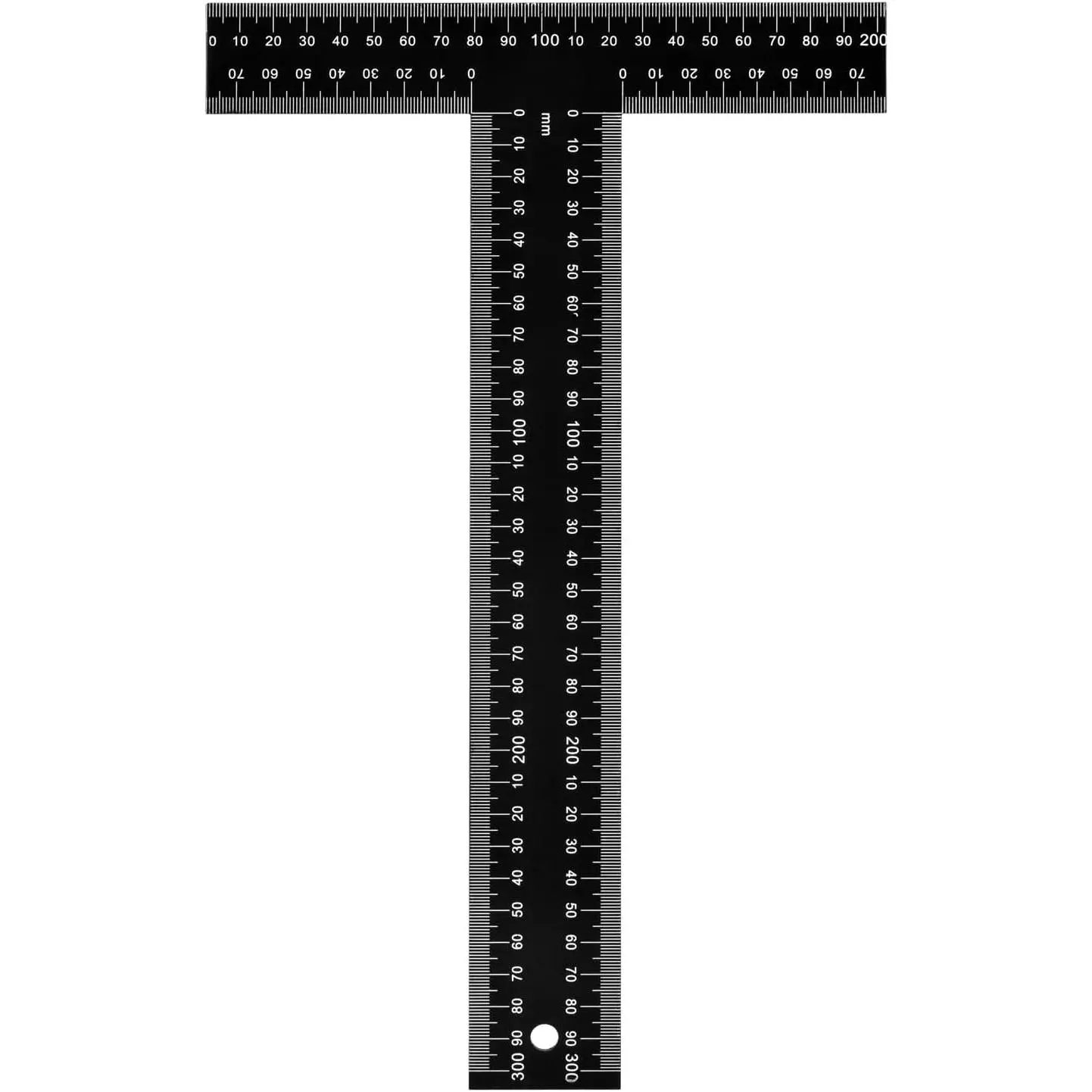 T Square Ruler - 12 inch Metal T Ruler for Drafting, Architecture, Engineering & Art | Precision Dual-Scale (Inch & MM) - Tee Ruler, Scale Ruler