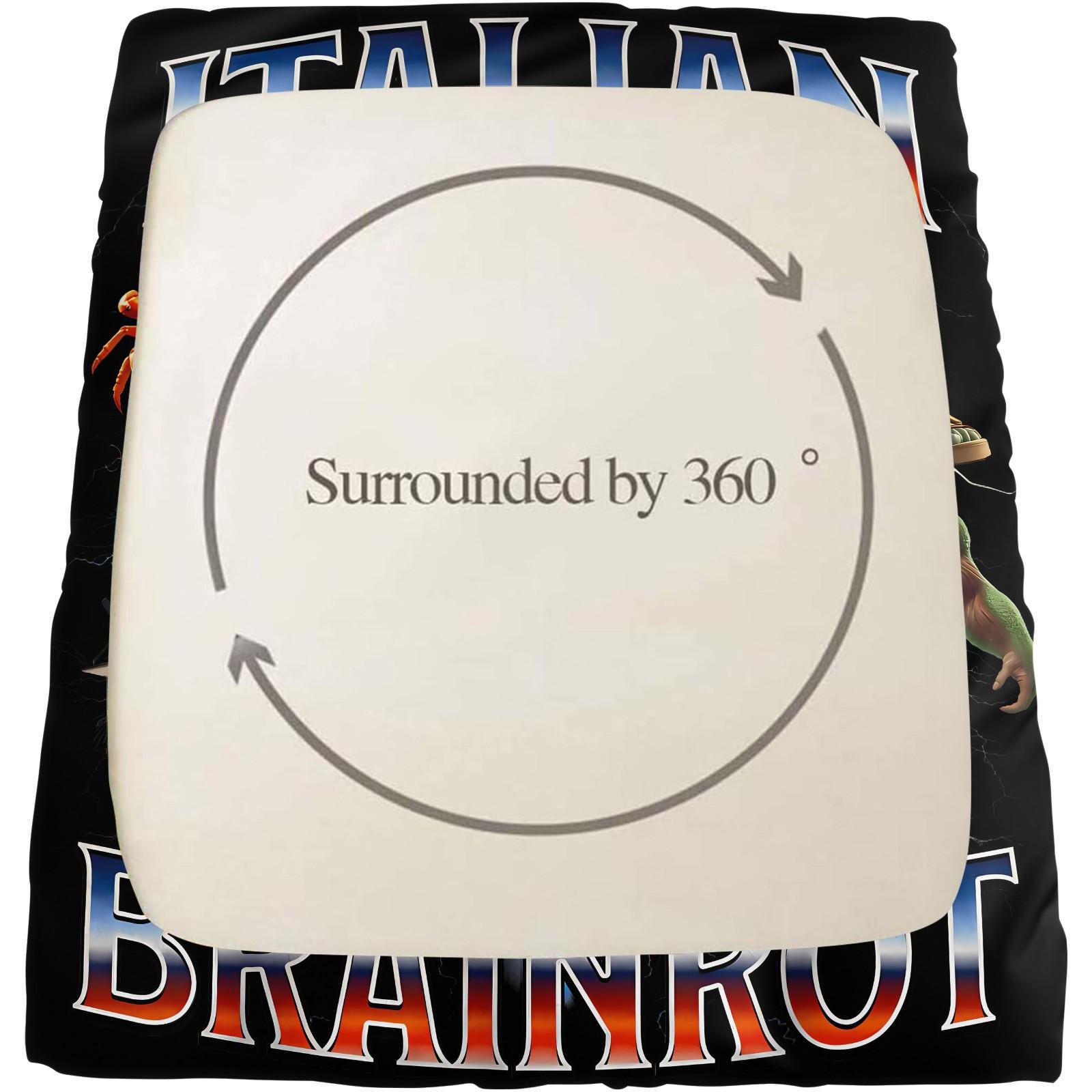 3-Piece Set Of Brain Rot Patterned Bed Sheets, Including 1 Bed Sheet And 2 Pillowcases, Comfortable Bedding, Non Slip Suitable For Bedrooms, Suitable For Gifts For Teenagers And Adults