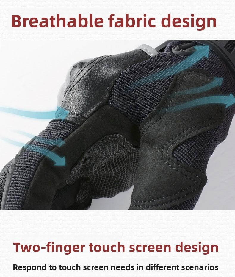 All Season Shock Absorbing Climbing Gloves Carbon Fiber Full Finger Winter Ski Cycling Mountain Bike Wrist Support Outdoor Wear Resistant Anti Slip Breathable Lightweight Flexible Protective Gear Hiking Riding Snow Sports Comfort Durable for Men Women