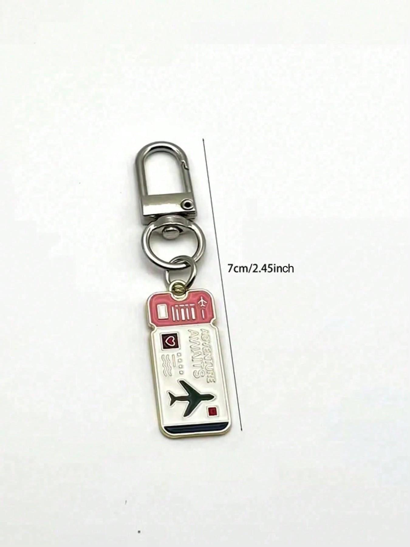 Travel Theme Keychain Pendant, Fashion Bag Accessory, Creative Gift for Graduation, Mother's Day, Wedding, Independence Day