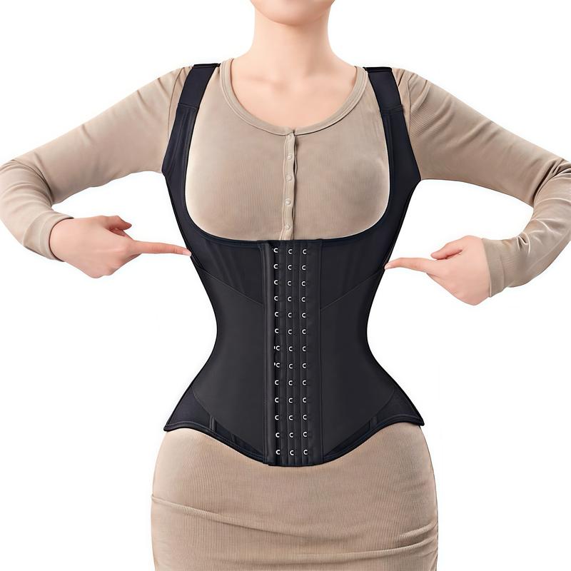 MISTHIN Waist Trainer for Women for Tummy bridle Sports Workout Hourglass Vest Waist Cincher with Adjustable Shoulder Strap