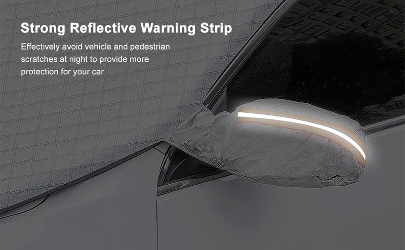 LEIBOO Car Windshield Snow Cover Sun Shade Winter Dust Rain Ice Frost Guard Protector - Durable Design for Winter Weather Protection & Summer sunshade LEIBOO Car Windshield Snow Cover Sun Shade Winter Dust Rain Ice Frost Guard Protector - Durable Design for Winter Weather Protection & Summer sunshade