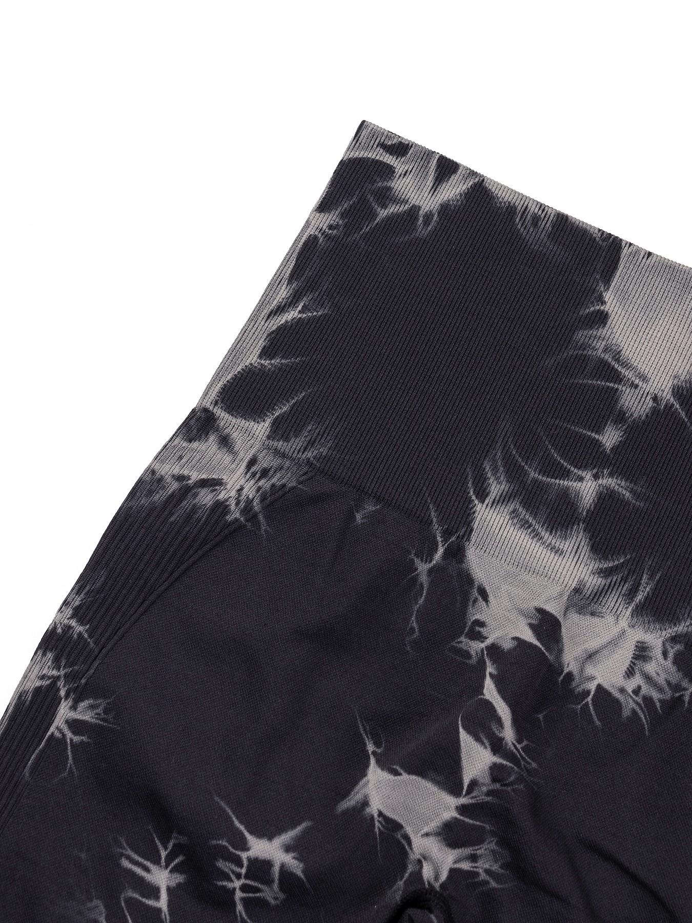 Women's High Waist Tie Dye Yoga Shorts, Elastic High Waist Butt Lifting Sport Pants, Seamless Slim Fit for Yoga and Running