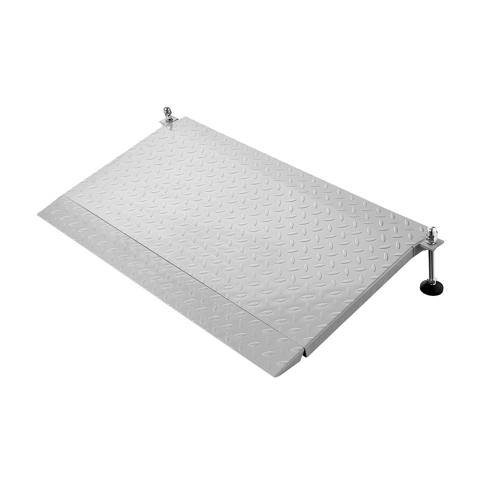 VEVOR Threshold Ramp for Doorways, 42.5 x 23.2 in, Platform Aluminum Wheelchair Ramp with Adjustable Height, Non-Slip Door Threshold Ramps, 1000 lbs Capacity, for Home Steps, Wheelchairs, Walkers VEVOR Threshold Ramp for Doorways, 42.5 x 23.2 in, Platform Aluminum Wheelchair Ramp with Adjustable Height, Non-Slip Door Threshold Ramps, 1000 lbs Capacity, for Home Steps, Wheelchairs, Walkers