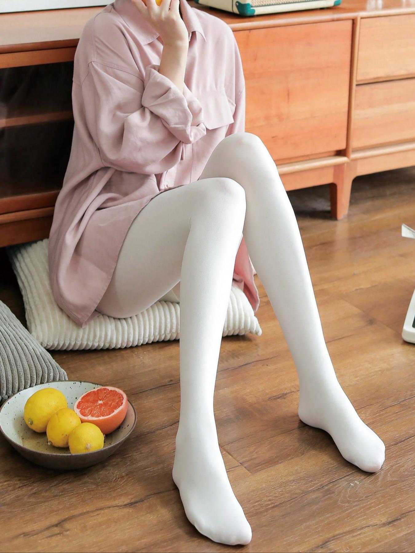 Butt-Lifting Stockings, Anti-Grip Design, Skin-Friendly Material, Breathable Solid Color Tight Long Pants, Perfect Gift, Casual Wear