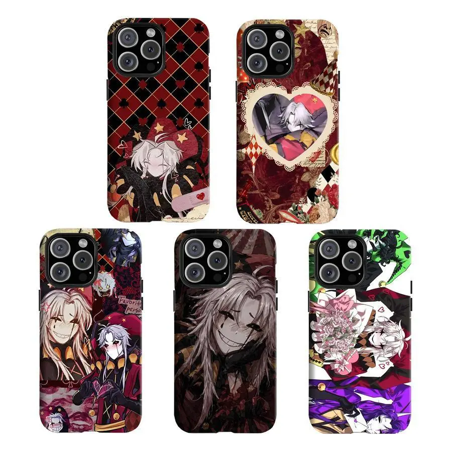 Y-Cute The Freeeak C1rcus J0ker Phone Case,Having good protective properties,for iPhone 16 15 14 13 12 11 17Pro Max,for Samsung S25 S24 S23 S22 Ultra,Protective Cover,give her/him a gift for Christmas and Th