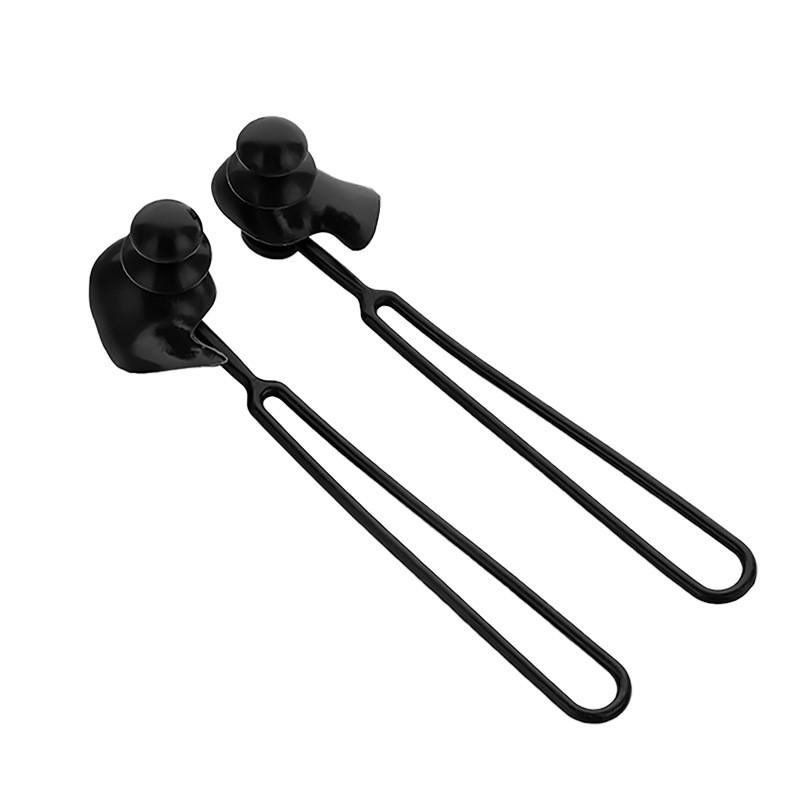 3-Layer Silicone Swim Ear Plugs with Lanyard, Waterproof and Anti-Loss, Adjustable Strap, Durable Swimming Accessories