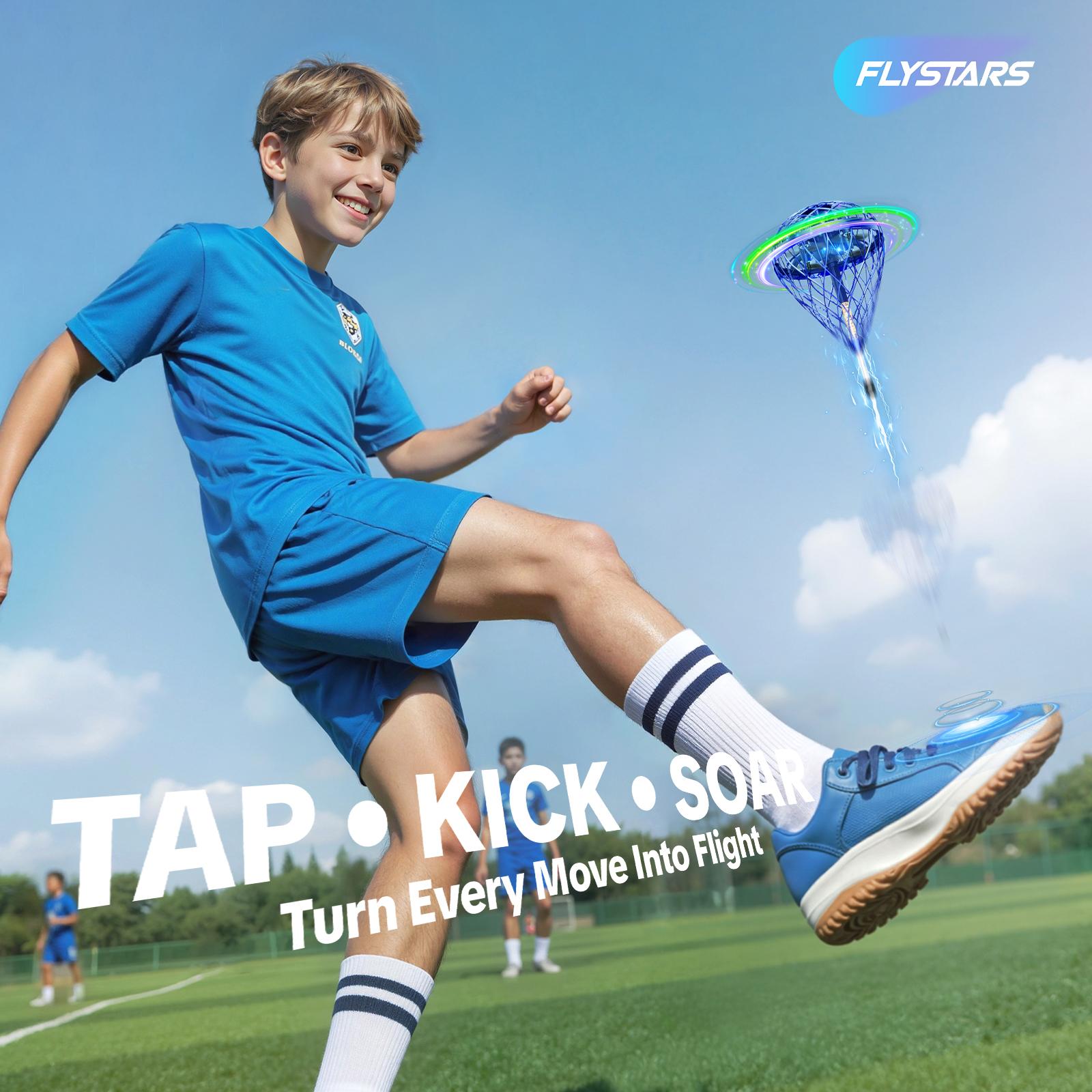 Flystars Hand Controlled Flying Orb Ball Mini Drone, Magic LED Boomerang Hover Spinner, USB-C Rechargeable with 2 Swappable Batteries, Indoor Outdoor Fun Toys & Holiday Gifts for Kids Ages 6+, Gifts for Christmas