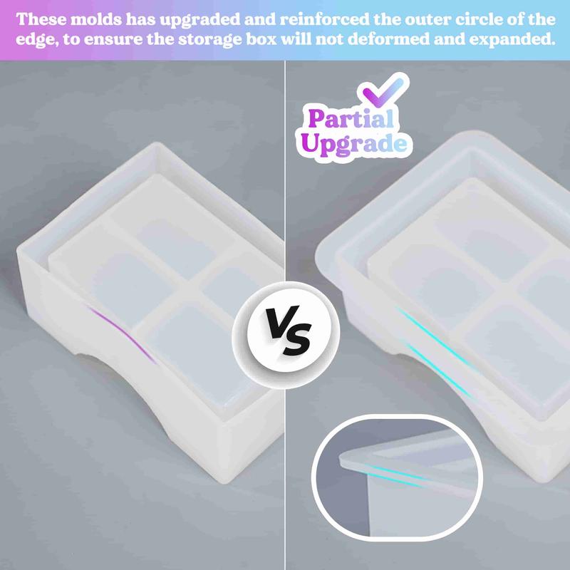 Upgraded 10 Count Coasters Resin Molds Set, Sturdy Silicone Molds for Epoxy Resin, Cups Mats, Art, Home Decor, Gift Crafts - LET'S RESIN