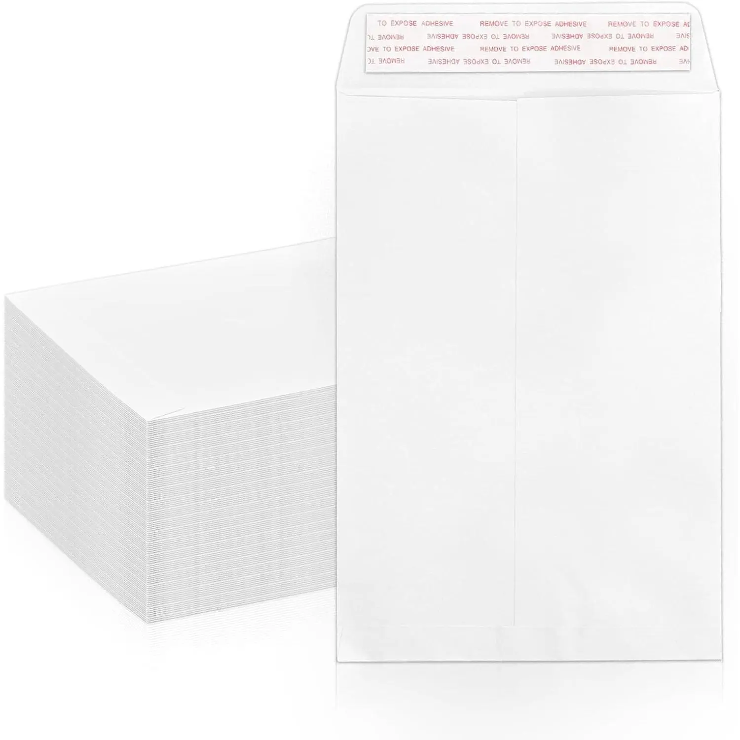 Catalog Envelopes, White, 6x9, 100 PCS | Self Seal, 100 GSM, Manilla Envelopes, For Documents, Letters, Brochures, Photos