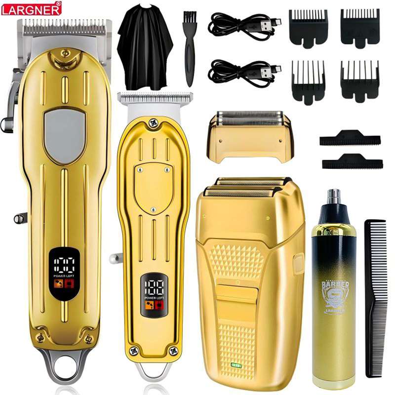 4 in 1 Hair Cutting Grooming Kit, 1 Set Professional Diffuser Hair Clippers and Shaver Set, Cordless Beard Trimming for Men, Rechargeable Barber Clippers Set, USB Rechargeable, Hair Trimmer Set