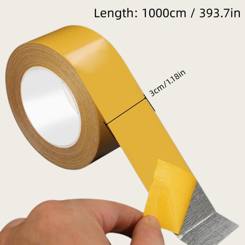 High Adhesive Double-Sided Tape, Grid Mesh Carpet Backing, Strong Bonding for Weddings and Exhibitions, Durable Floor Matting