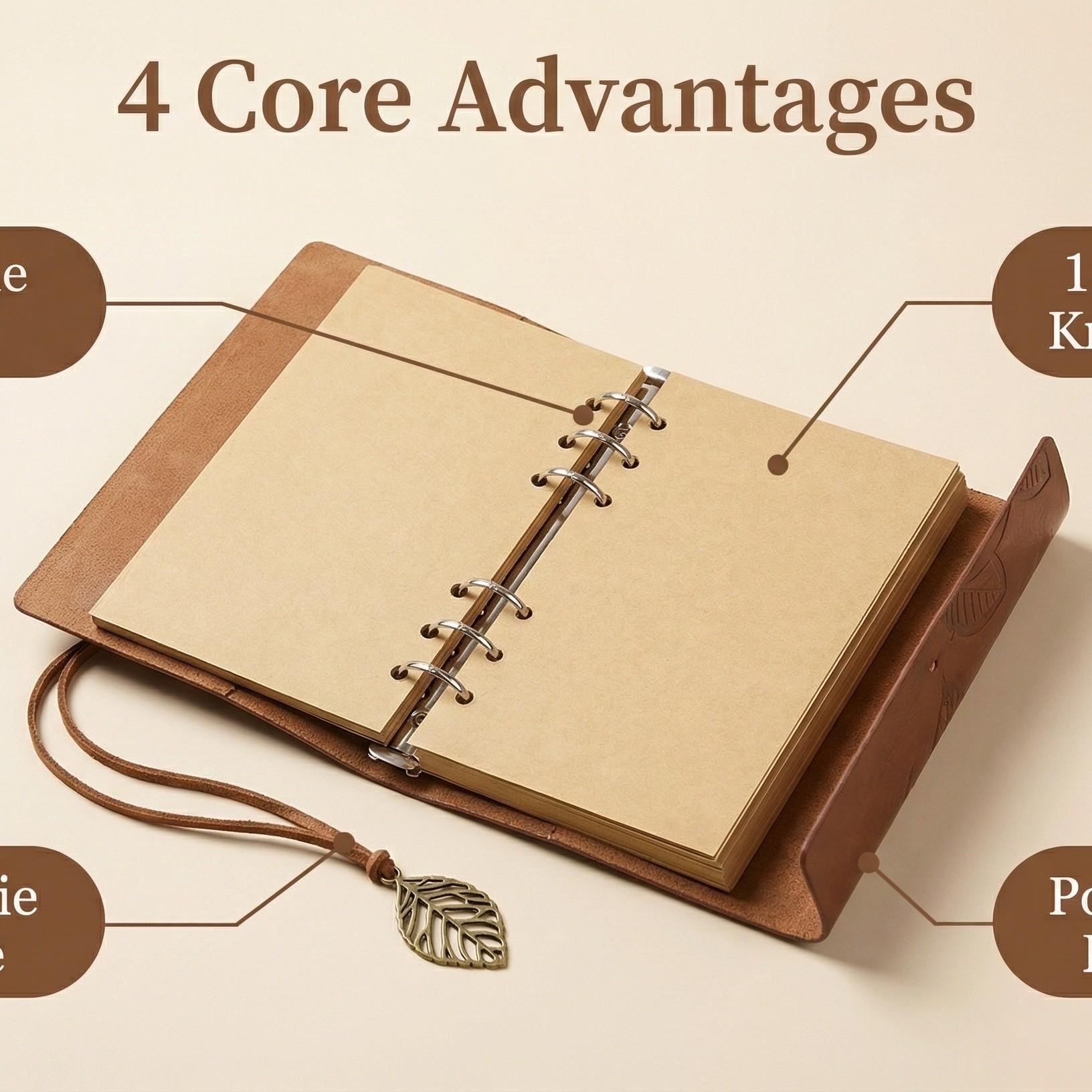 A6/a7 Business Loose-Leaf Notebook, Student Planner, Travel Companion, Portable Diary, Ideal for Notes and Organization