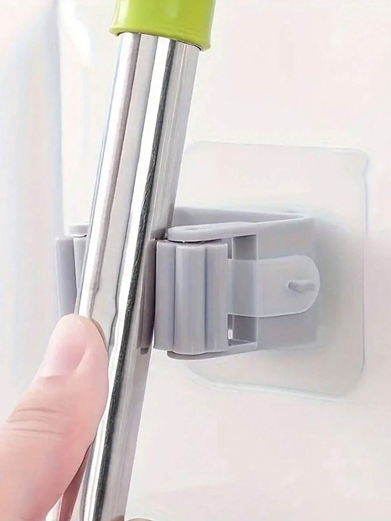 Mop Broom Holder, Strong Wall-Mounted Cleaning Tool Rack, Ideal for Garage Kitchen Laundry Room Workshops, Efficient Space Organization, Hanging Organizer